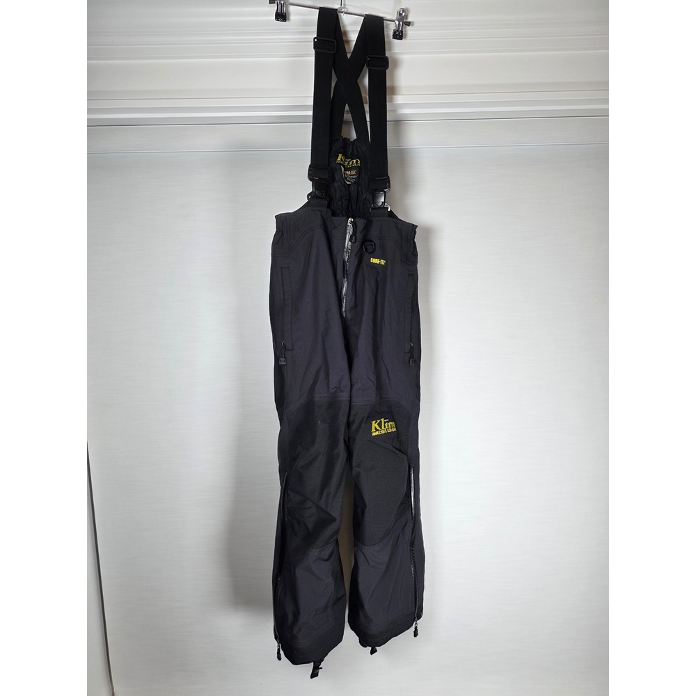 Klim Aggressive Sled Wear Gore-Tex Snowmobile Bibs Pants Black Mens Small Reg